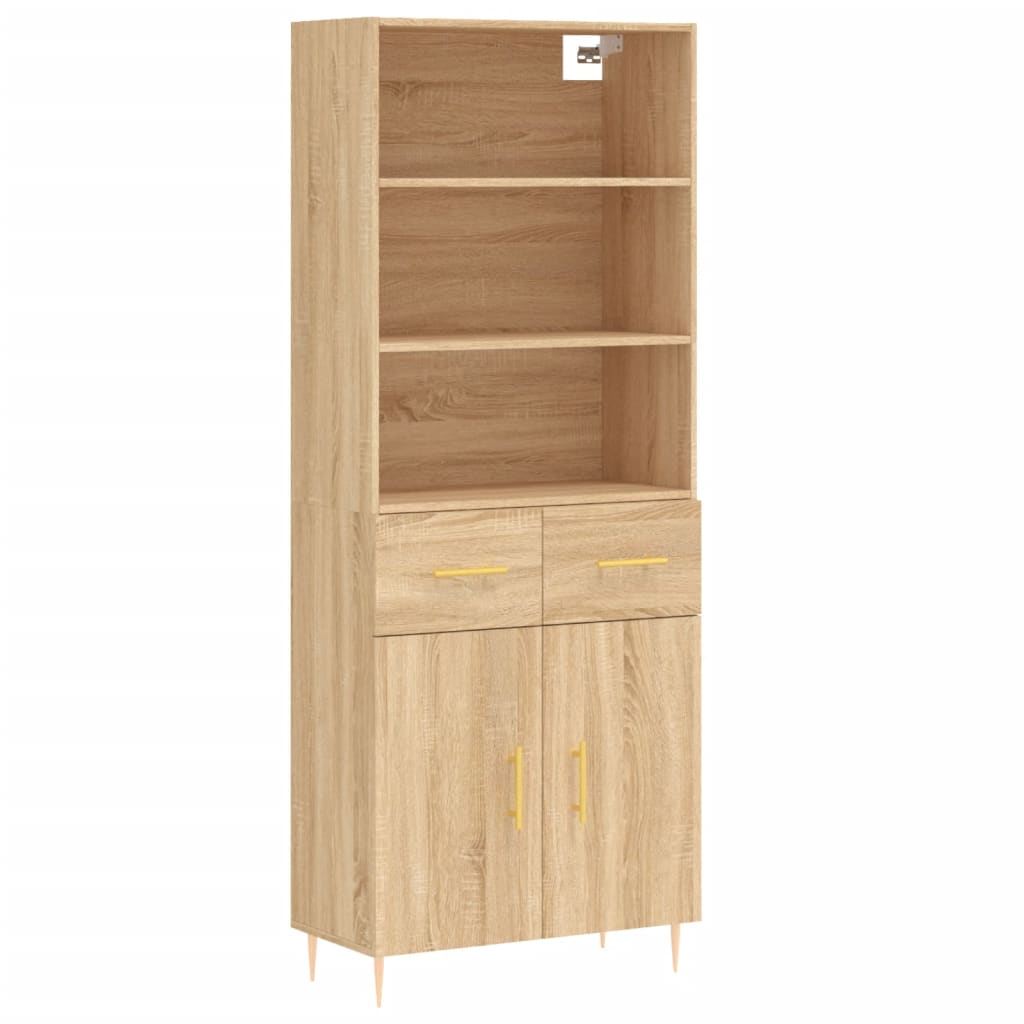 Highboard Sonoma Oak 69.5 x 34 x 180 cm Particleboard