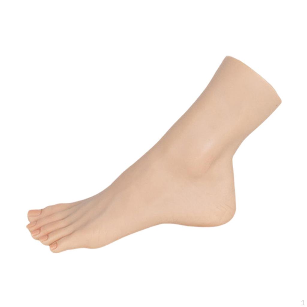 Female Mannequin Feet Display Foot Model Stand Manicure Tool Ankle Bracelet Shoes Sock for