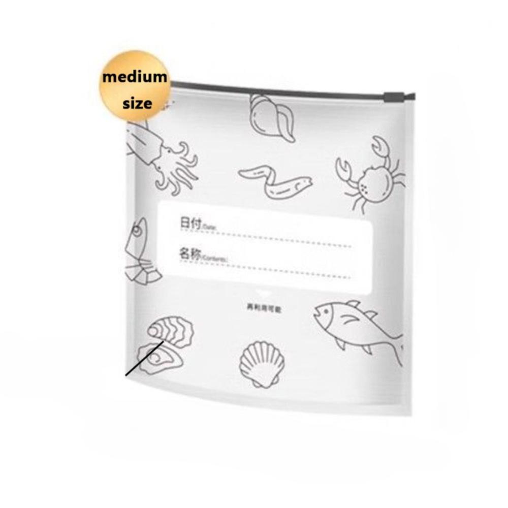 10Pcs/Bag Leakproof Freezer Stand Up Bag Aluminum Foil Kitchen Fresh Bag New Food Bag