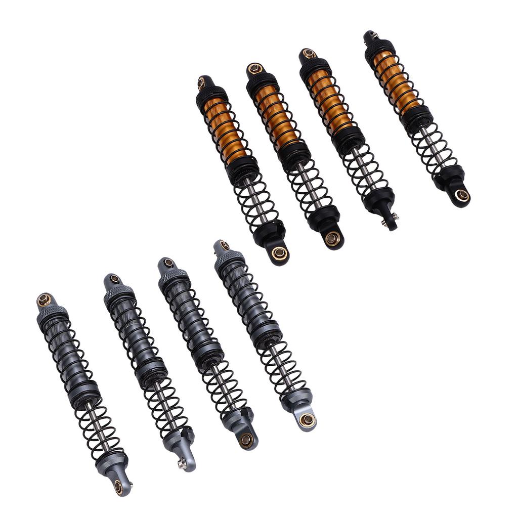 4pcs RC Car Shock Absorber Alloy 100mm Double Springs Shock Damper for 1/10 RC Crawler Off Road Car