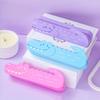 Large Capacity Pen Pouch Silicone Stationery Box Creative Pencil Case  Gift