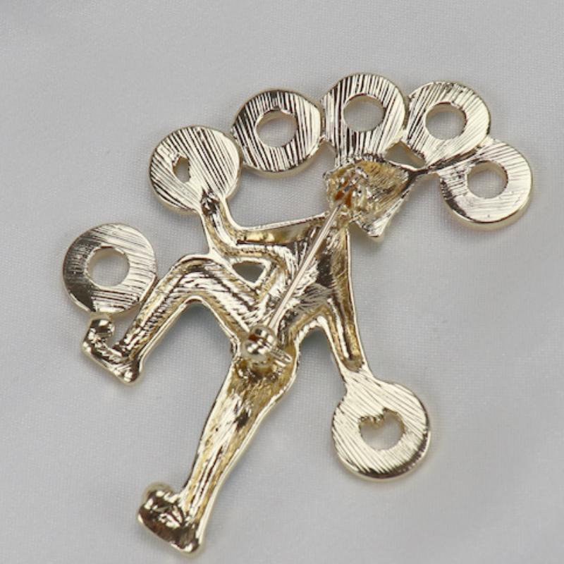 Blucome Alloy Enamel Pins Vintage Circus Clown Replica Brooch for Woman Man Suit Scarf Christmas Gifts