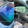 1M x 3M Blue Chameleon VLT67% Windscreen Solar Film Tint Windglass Protection Foils, синяя наклейка, меняющая цвет на зеленый