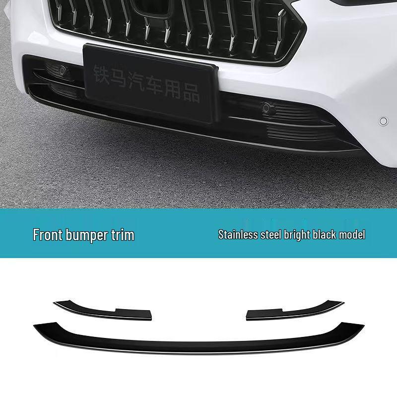 Compatible with 22 Inspire Models: Stainless Steel Front Bumper Trim, Corner Guard, and Center Grille Decorative Strip.