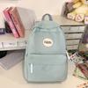 Женский школьный рюкзак, легкий, в стиле колледжа, однотонный рюкзак для старшеклассников