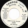 7-дюймовая пластинка JOE DEATON - Look In The Yellow Pages TR006PROMO Tandem Records 1972 США Фолк Б/У