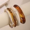 Stackable Round Bangle Muticolor Geometric Bracelets Vintage Resin Bracelets  Lady Gifts