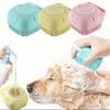 Silicone Massage Comb 2-In-1 Shampoo Brush New Pet Bath Brush Cleans Hair And Dirt