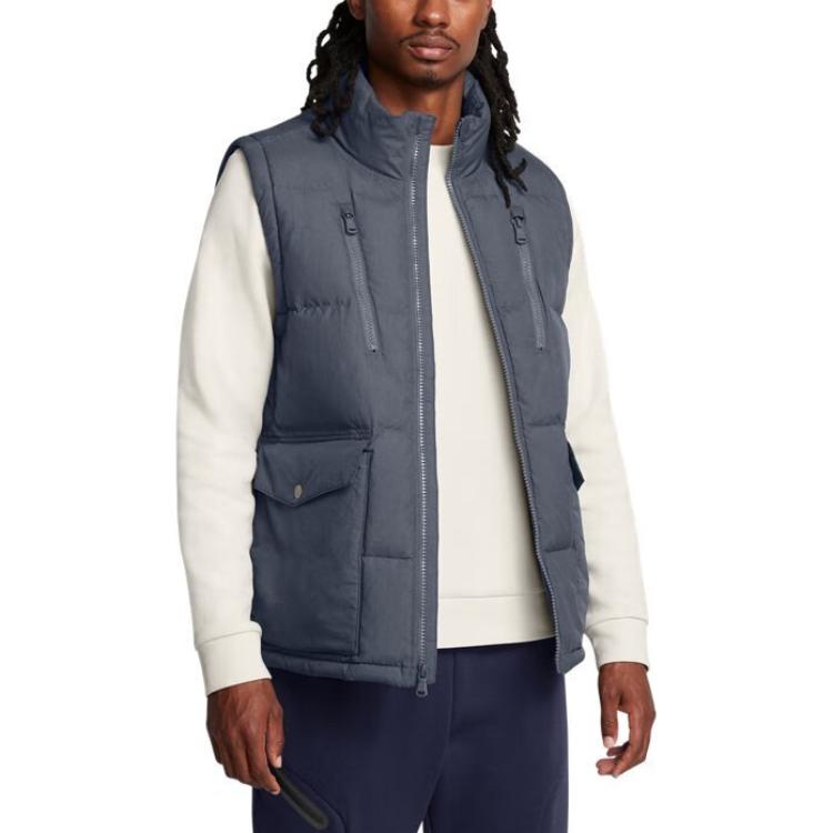 Under Armour Жилет Limitless Minimalist Training Down Vest для мужчин, жилеты Storm-Gray 1385862-044