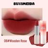 Помада Suzy Meida Velvet Soft Matte Lipstick — оттенок мокко-молочно-коричневый, отбеливающий, для студенческой вечеринки.