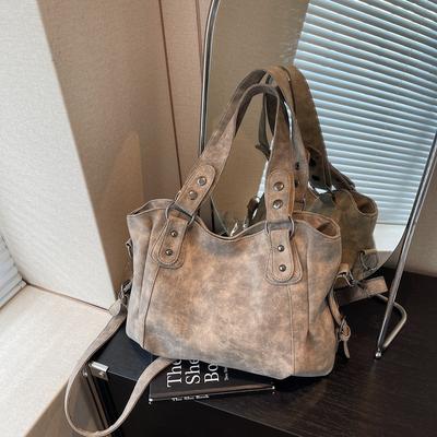 Ретро сумка большой вместимости женская новая модная сумка-тоут универсальная классная сумка для поездок на работу на плечо через плечо