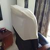Solid Color Chair Back Protection Dustproof Backrest Slipcover Chair Head Cover