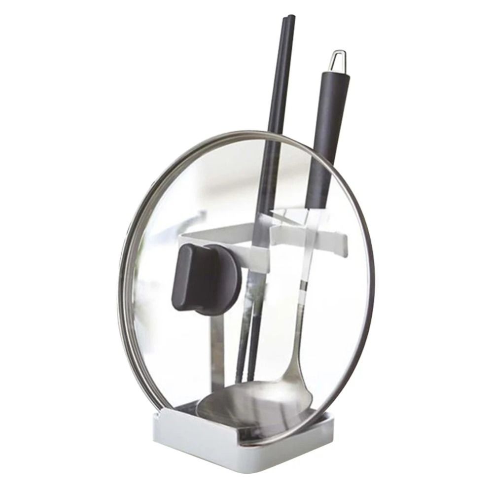 Multi-Function Lid and Spoon Rest Holder Tableware Storage Pot Lid Organizer Rack Mobile