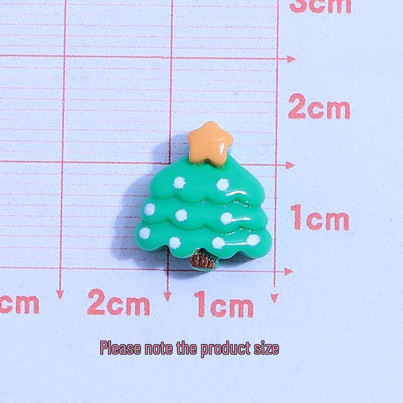 15 Стилей Мини Рождественские DIY Смоляные Аксессуары: Забавный ручной чехол для телефона из кремового клея, головные уборы и заколки для волос