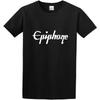 Мужская футболка Мода Логотип Epiphone Guitars С круглым вырезом Топы Футболка Черная