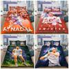 Rafael Nadal Happy Birthday 3Pcs Bedding Set, Duvet Cover with 2 Pillowcases, Tennis Player Collage Print Bed Linens, No Comforter No Pillow Core