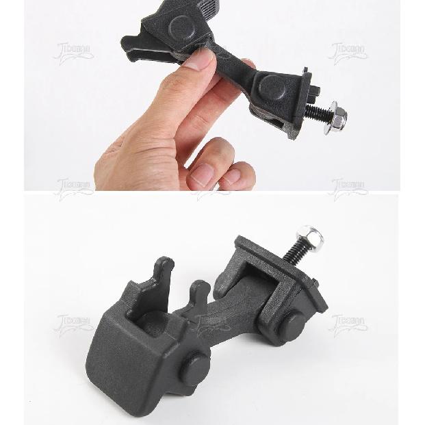 JIDIXIAN A Pair Black Car Engine Hood Latch Catch Lock Cover for Jeep Wrangler TJ 1997-2006 ABS Car Exterior Accessories