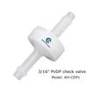 3/16 Inch PVDF Ozone Check Valve Pipeline Connection Maintenance-free Design No Frequent Maintenance or Replacement Required