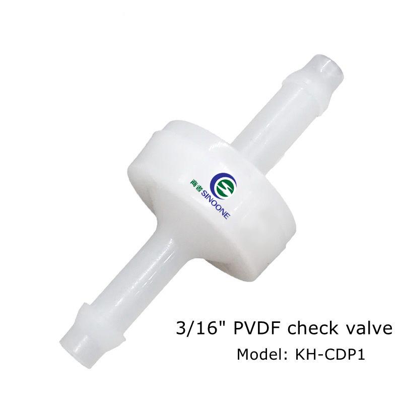 3/16 Inch PVDF Ozone Check Valve Pipeline Connection Maintenance-free Design No Frequent Maintenance or Replacement Required