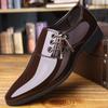 Fashion Men's Dress Shoes Fashion Business Casual Shoes Formal Office Leather Shoe Wedding Shoes for Men Black Party Shoe Zapatos Hombre