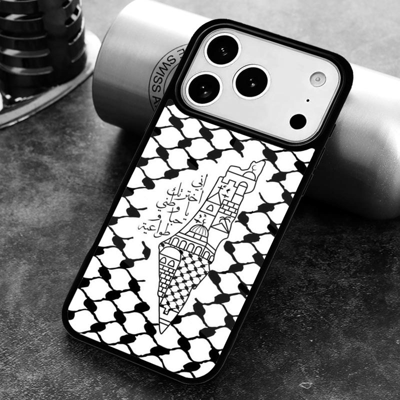 Чехол для телефона с флагом Палестины 'Свобода' для iPhone 17 16 15 Pro Max Air 14 13 12 11 Plus Ударопрочный Чехол Capa