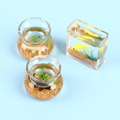 2*2,5 см миниатюрный стеклянный аквариум для кукольного домика, украшение для кукольного домика, игрушка для кукольного домика, наклейки, новинка!