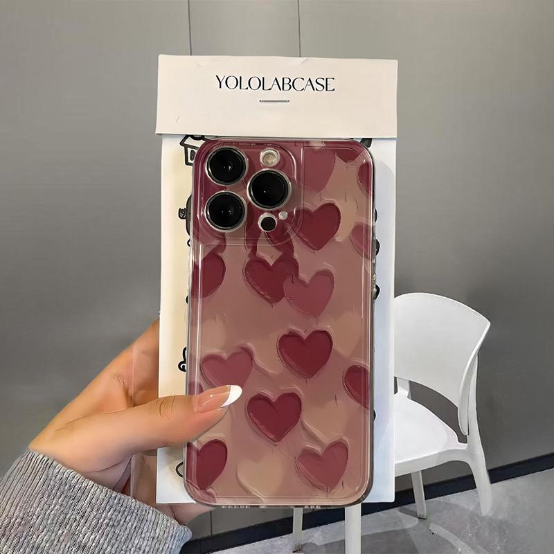 Love Phone Case For IPhone 17 16 15 14 Plus 13 12 11 Pro MAX 16E 17E 17Air Phone Cover Soft Coque Funda