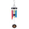 22" Rainbow 7-Tube Art Deco Music Wind Chime with Weather-Resistant Design Beech & Metal for Outdoor Home & Garden Decor