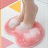 1PC Bathing Tool Bath Massage Foot Scrubber Mat Silicone Non-Slip Back Rubbing Foot Massage Bath Brush Exfoliating with Suction Cup Wash Body