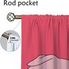 Pink Pig Home Interior Curtains for Living Room Shades Blackout Curtain Tulle for Bedroom Halloween Decoration Partition Kitchen