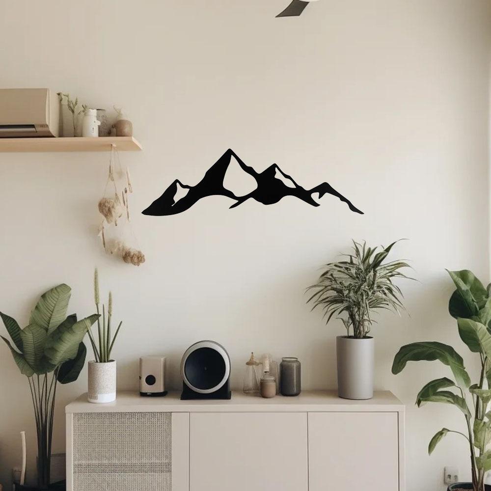 Настенное искусство из металла Denali Mountain – прочный, не подверженный ржавчине алюминиевый композит, стильный декор для внутренних и наружных стен для элегантных пространств