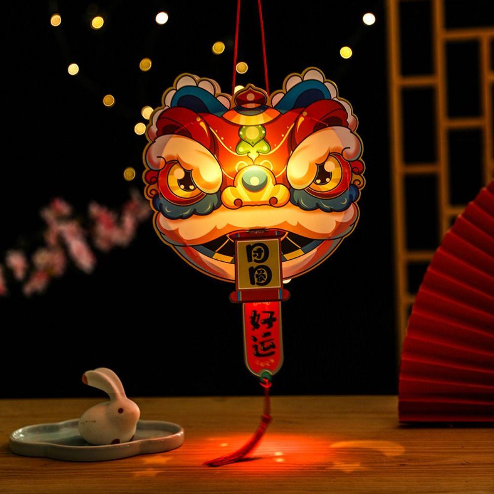 Handmade Handheld Rabbit Lantern Chinese Style LED Lantern Toys Kindergarten