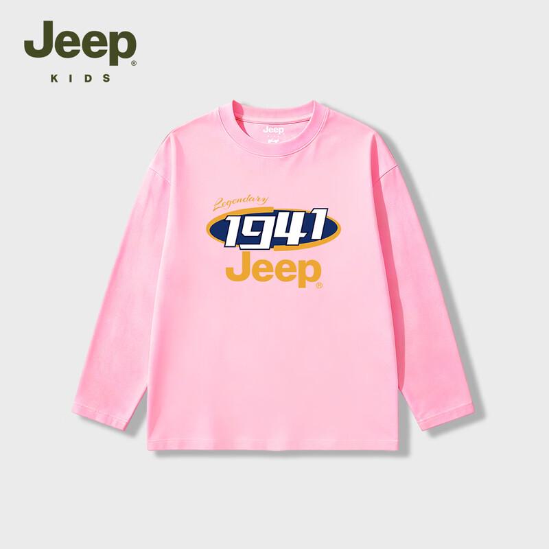 Jeep Однотонная детская футболка с длинным рукавом