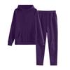 Children's Solid-color Loose Sweatshirt And Sweatpants Casual Sportswear Set