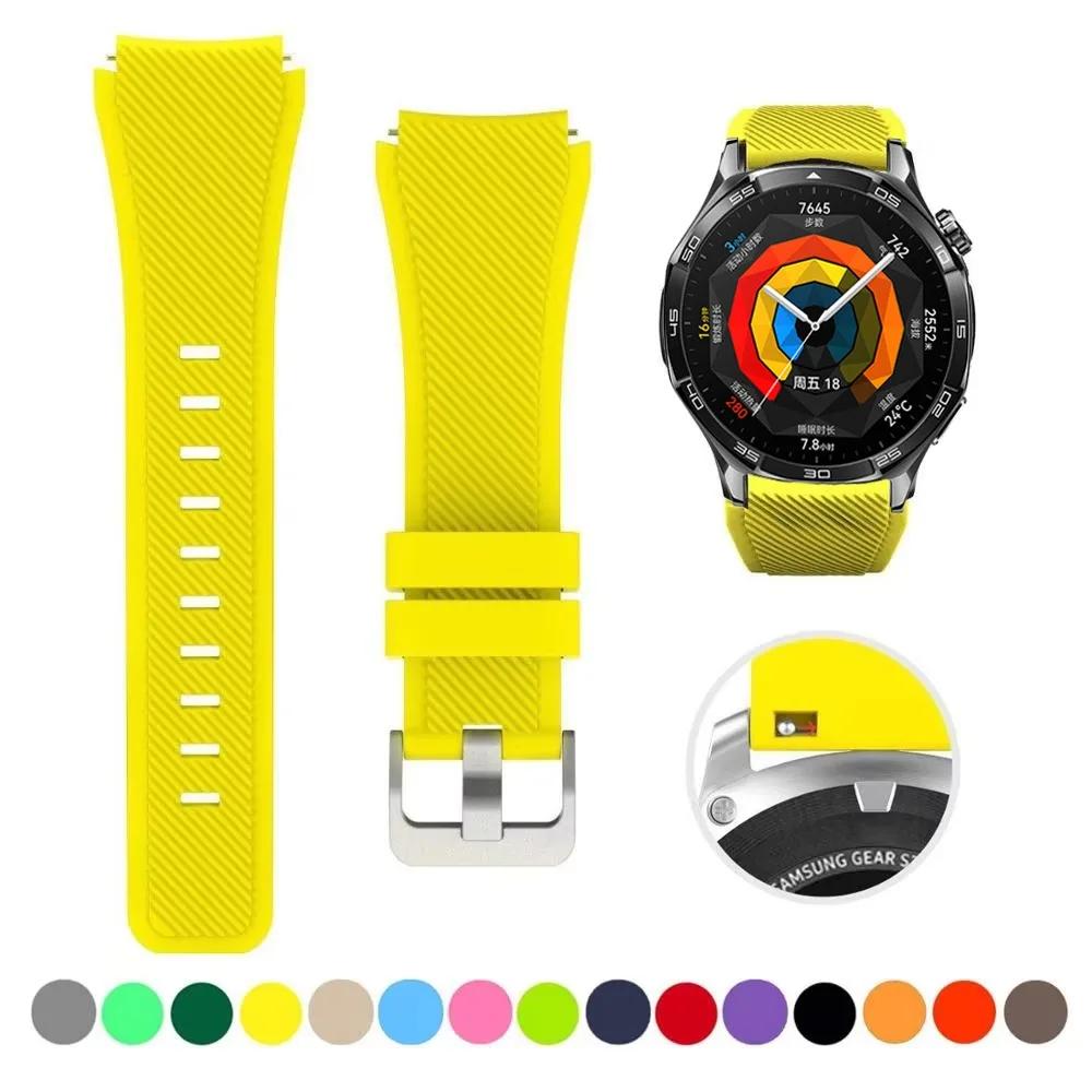 Силиконовый ремешок 22 мм для Huawei Watch GT5 4 3/GT5 Pro 46 мм Мягкий браслет для Amazfit Balance/Amazfit GTR 47 мм/GTR 4 3