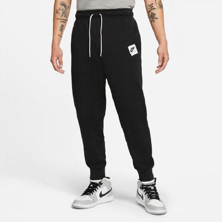 Jordan Мужские вязаные спортивные штаны Jumpman Черные с умеренной манжетой DV4528-010