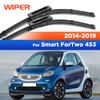Для Smart ForTwo 453 2014- Щетки стеклоочистителя LHD Передние щетки стеклоочистителя Лобовое стекло Окно Автомобильные щетки от дождя 20"+14"