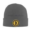 Bitcoin BTC Криптовалюта Вязаные шапки-бини Зимние Уютные Эластичные Толстые На открытом воздухе Вязаная шапка Теплые шапки-бини Шапка