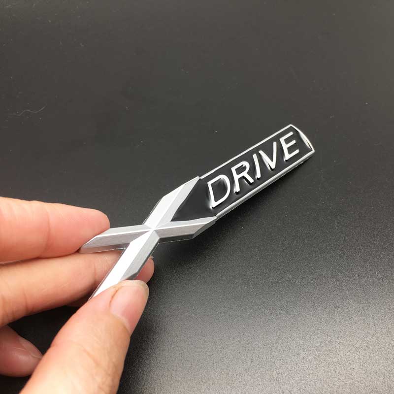 Металлическая наклейка с логотипом X Drive E Drive S Drive для стилизации автомобиля, на боковое крыло, задний багажник BMW X1 X3 X5 X6 E39 E53 E60 E90 F10 E46 DP8
