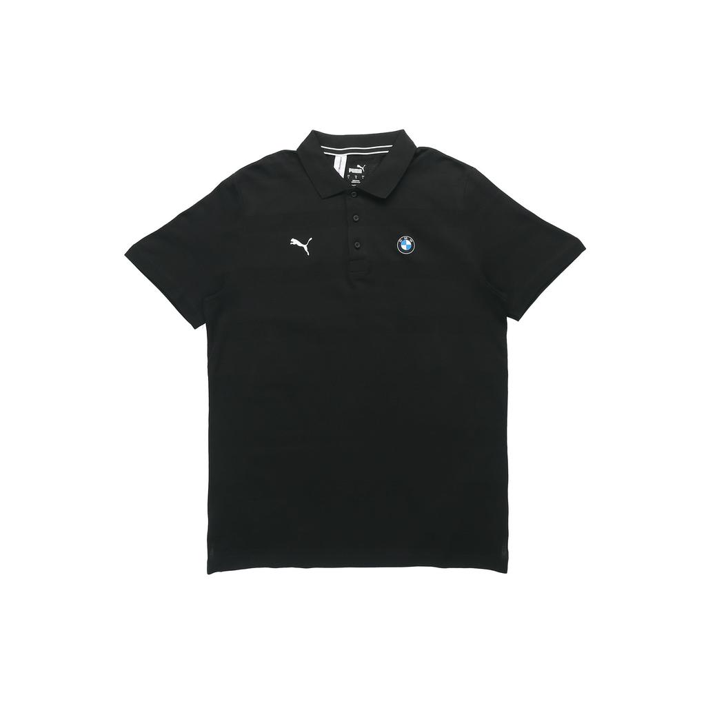 Puma BMW Motorsport Series Logo Polo Shirt Men Tops Black 598005-01