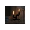 Table Lamp From Pipes, Industrial Minimalist Lamp, Gift Rustic