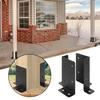4Pcs Post Brackets Rustproof High Durability Adjustable DIY Heavy Duty Wood Fence Deck Tough Post Base Brackets