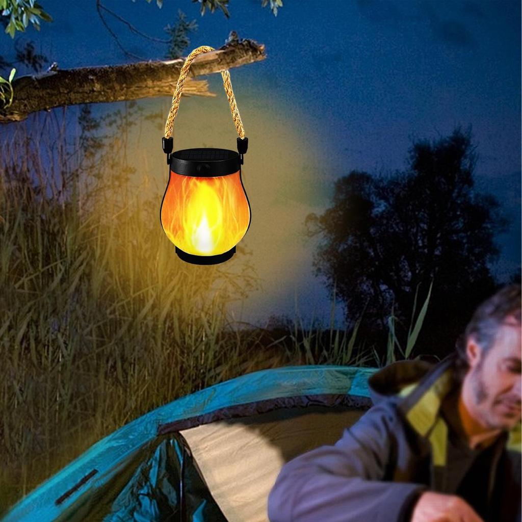 Садовые фонари на солнечной батарее, уличные, водонепроницаемые, мерцающие, без пламени, всепогодные, водонепроницаемые, декоративные светильники для двора, сада