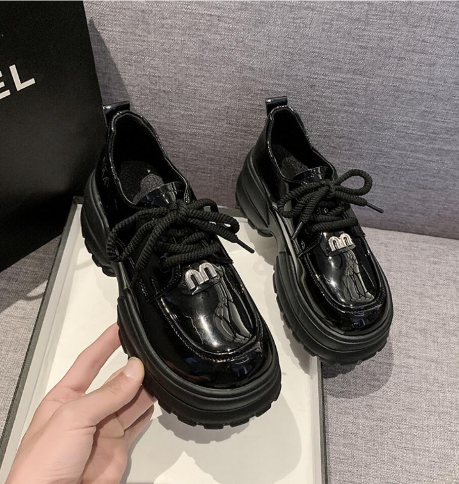 Модные женские туфли на платформе 2024 Весна британский стиль шнуровка Мэри Джейн Туфли женские японские Jk Uniform Лолита Туфли на толстой подошве