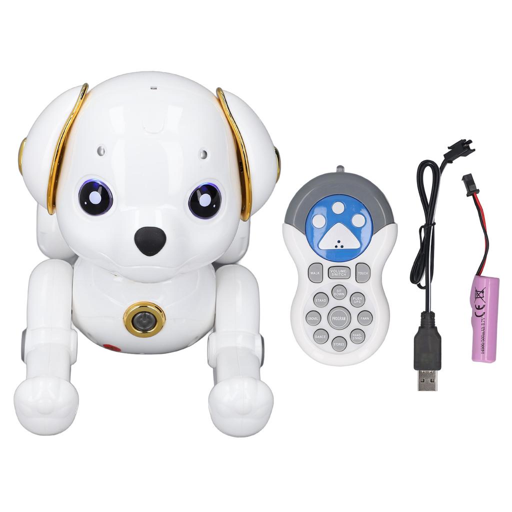 Programmable Robotic Dog Toy Interactive Remote Control Pet with Music Dancing Handstand Push Up