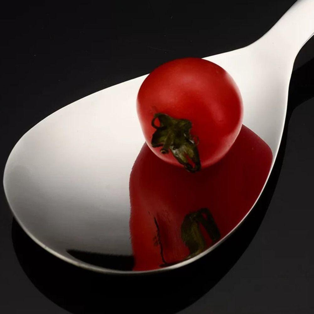 Household Non-stick Rice Spoon Stainless Steel Rice Spoon Comfortable Canteen Serving Spoon