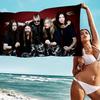 Крутое пляжное полотенце с изображением группы S-Sabaton и аниме, мягкое, впитывающее, мочалка, детские подарки, для детей, путешествий, кемпинга, спортзала