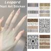 Series Leopard Nail Art Sticker 3D Nail Decals Nail Art Decorations Animal Tiger Nail Sticker