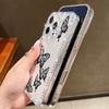 Роскошный чехол для телефона из ТПУ с бриллиантами для iPhone 17 Air 16e 16 14 15 13 17 Pro Max 15 16 Plus 17 Простой чехол-накладка с принтом бабочки, противоударный