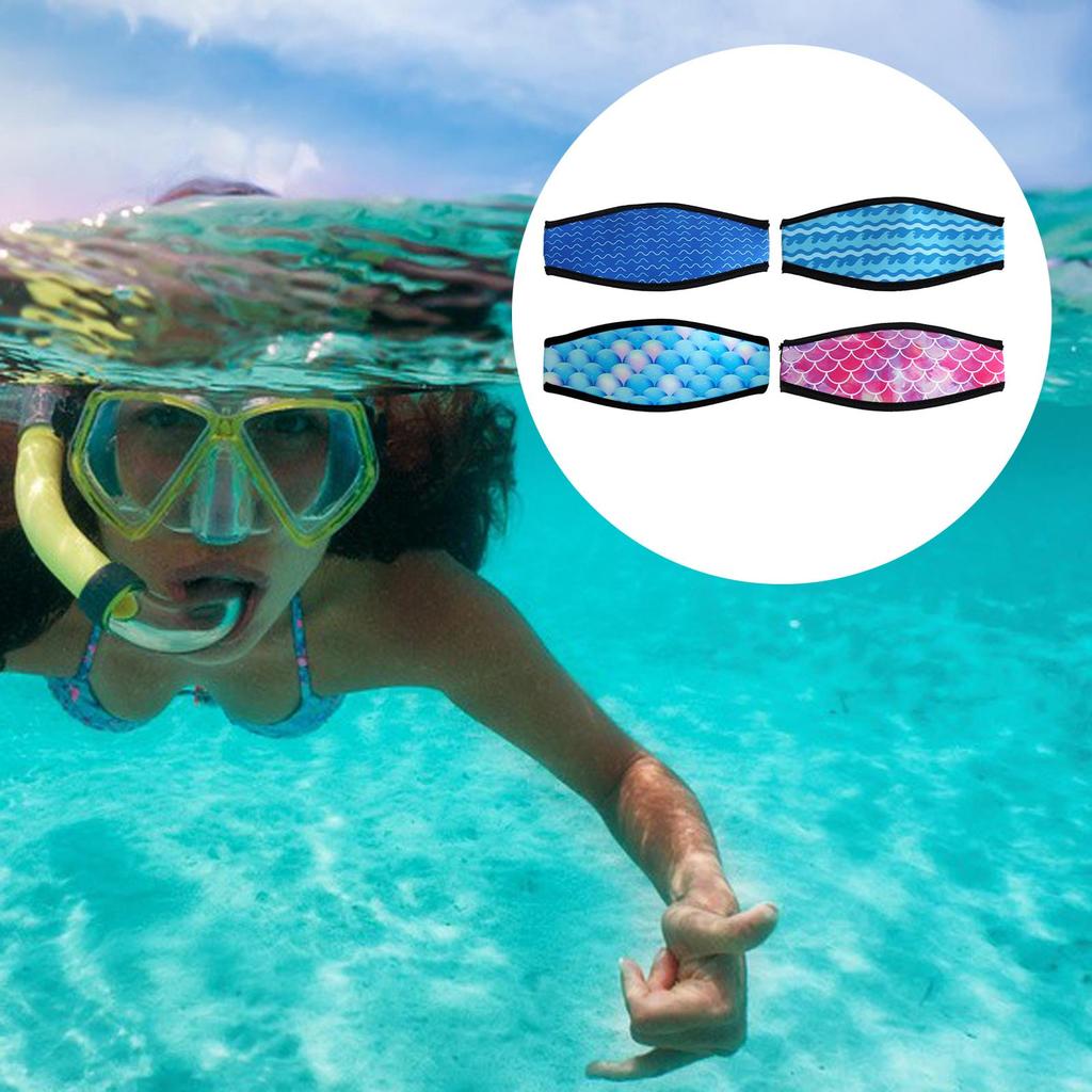 Creative Pattern Neoprene Diving Cover Slap Straps Scuba Snorkel Head Strap Water Sports
